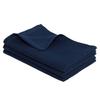 Bloom Gauze Face Set of Senshu Cotton Japanese-Made Towels, 3, Speed-Dry Towels, Quick-Drying, Lightweight, Thin, 100% (Navy)