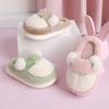 Boys Cotton Slippers Winter Warm Cute Household Children Girls Fluffy Slippers Home Wear Plush Slippers
