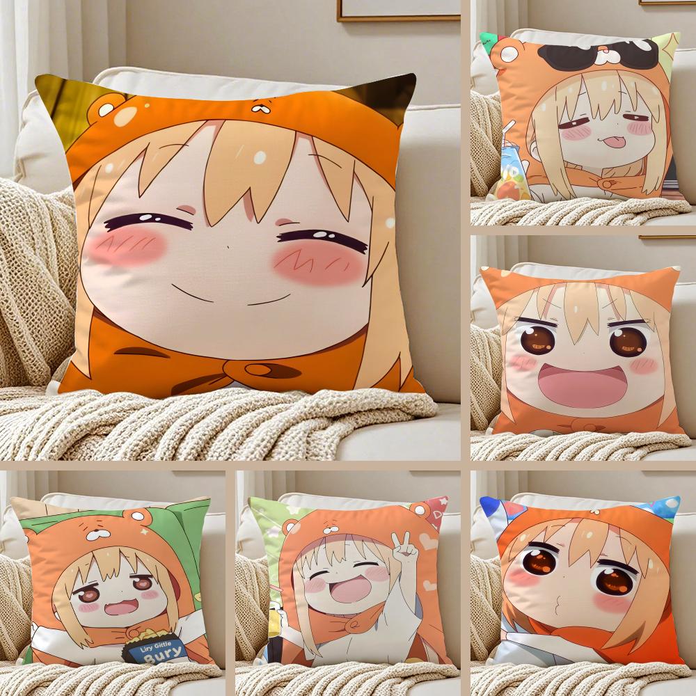 Cute Lazy Japanese Anime HHimouto Umaruchan Cushion Cover Pillowcase Antidustmite living Room Sofa Decor Cushion Room