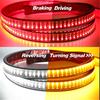 48" Triple Row LED Pickup Truck Tailgate Light Bar Turn Signal Brake Run Reverse