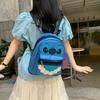 Lilo Stitch Adorable Striped Monster Design Pu Travel Backpack For Girls