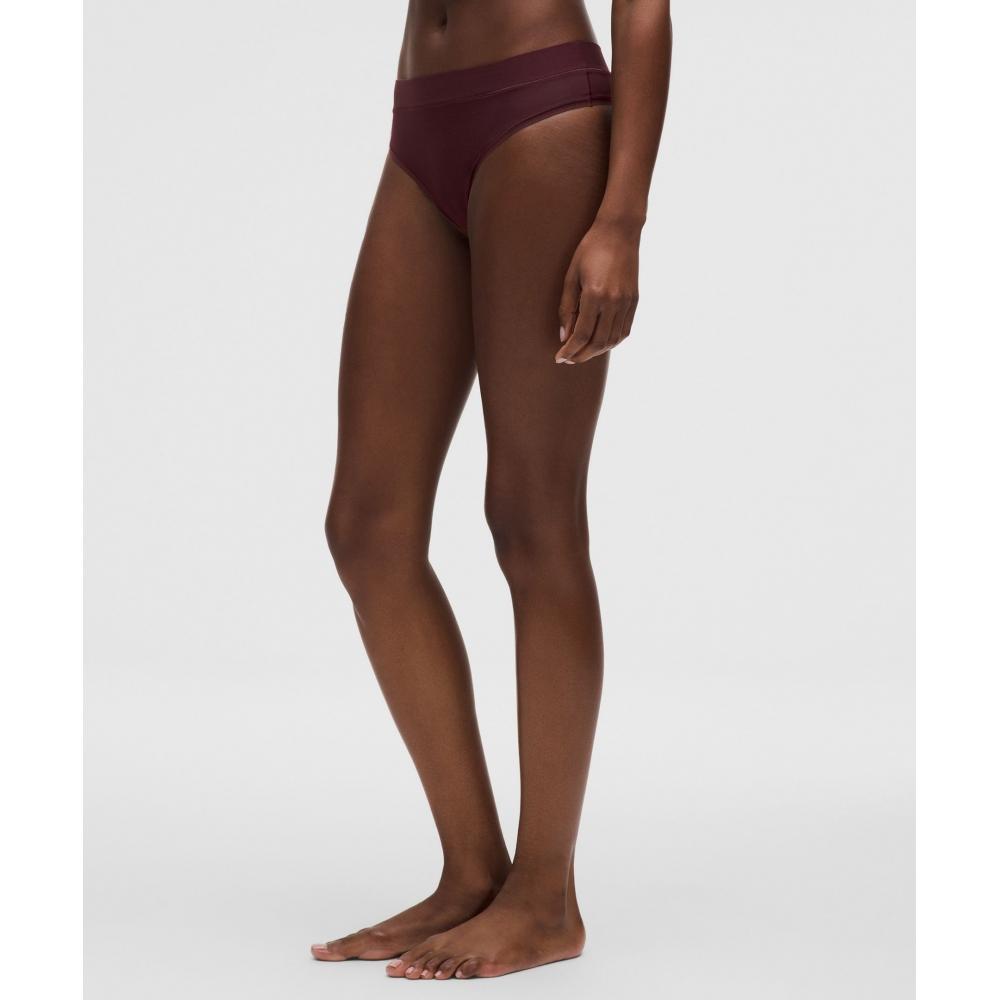 Lululemon Слинг-стринги Underease с высокой талией, 3 шт., Светлый айвори, Бледно-лавандовый, Черносливовый