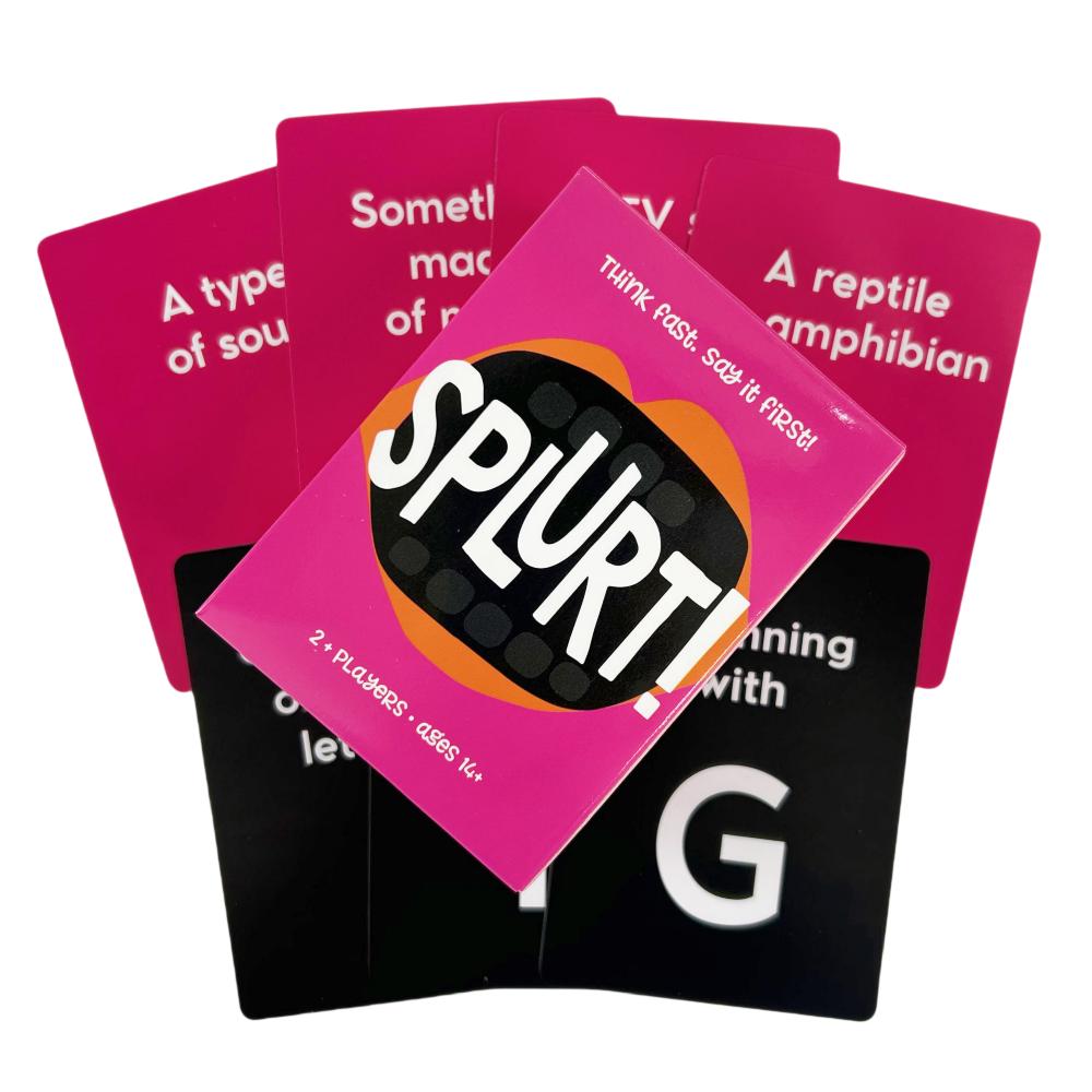 Карточная игра Splurt Splurt! Портативная карточная игра для вечеринок Думай быстро, скажи первым. Настольная колода