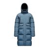 Outdoor Series Solid Color Zipper Hooded Comfortable Breathable Mid-Length Down Jacket Men Outerwear Midnight-Gray 952447920-2