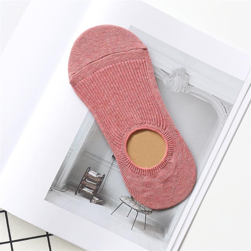 Невидимый женский свитшот, летние удобные хлопковые бамбуковые женские носки-лодочки для девочек