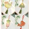 Zongzi Bamboo Pendant Material Kit Handmade Wind Chime Kit  Courtyard Decor
