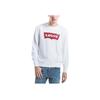 Свитшот мужской Levis с буквенным логотипом, свободного кроя, с длинным рукавом, белый 19492-0029