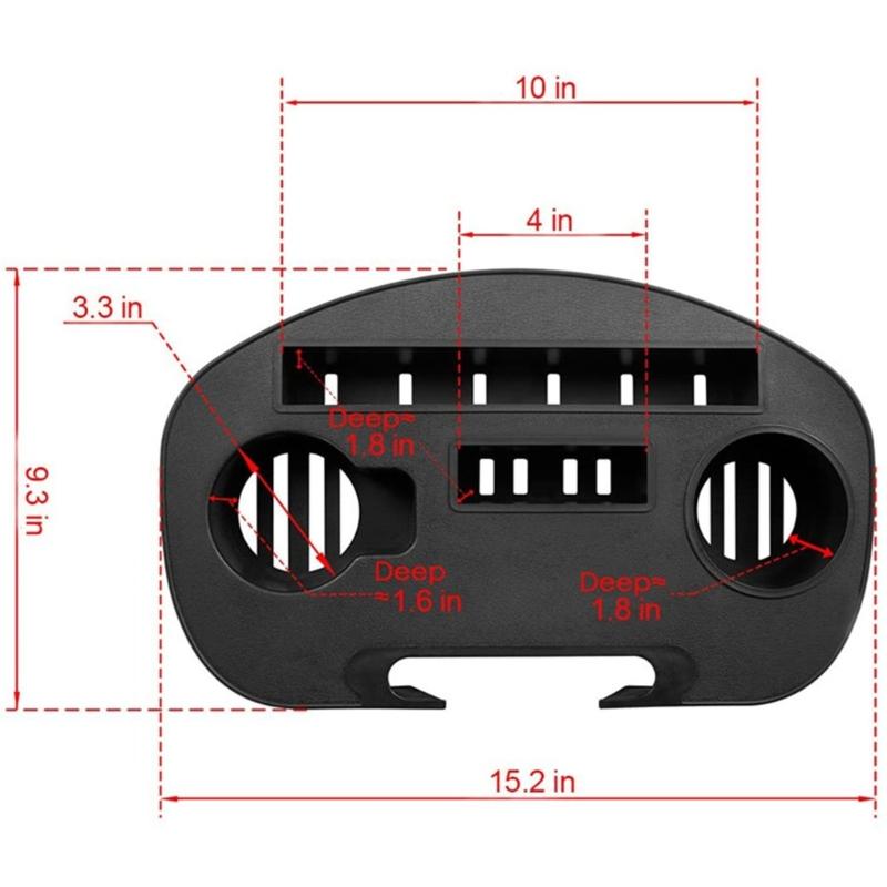 Outdoor Folding Relaxation Chairs Drink Holder Folding Reclining Portable Chairs Tray Clip on Side Table Cup Holder Tray