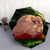 Автоматический зонт-трость Kitty Kirby   Компактный дорожный зонт, 8 спиц, прочная конструкция, идеальный подарок, 200