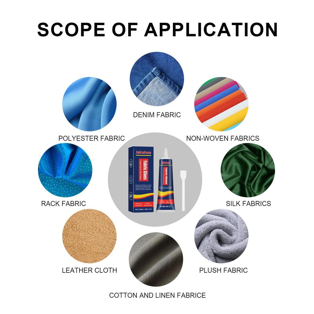 Клей для ткани, моющийся прозрачный постоянный клей, подходит для всех тканей, хлопка, кукол, 24 часа сохнет и водонепроницаем, 90 мл