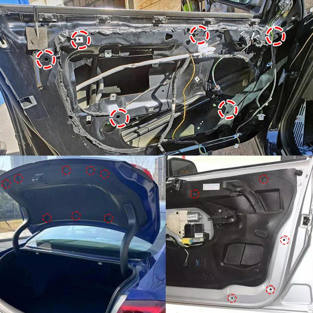 6 мм автомобильный брызговик сердцевина заклепки бампер зажим пластиковый расширительный для BMW X1 E84 X3 E83 F25 X5 E53 E70 X6 E71 E72 7 крепление колесной арки