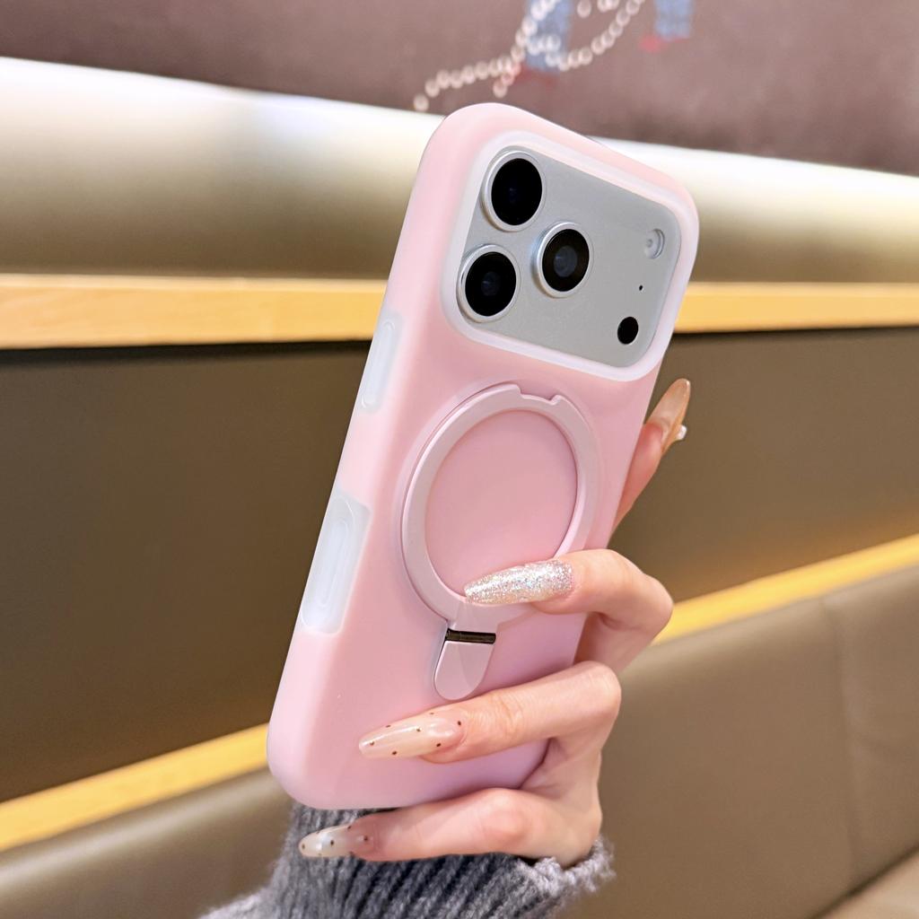 Подставка-держатель для беспроводной зарядки Magsafe Чехол-подставка для iPhone Air 17 16 15 Pro Max Силиконовый ударопрочный чехол Jelly Neon