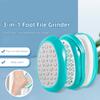 3-в-1 шлифовальная машинка для ног из нержавеющей стали, отшелушивающая пилка для ног, моющаяся, прочная, ручная, домашний инструмент для ухода за ногами