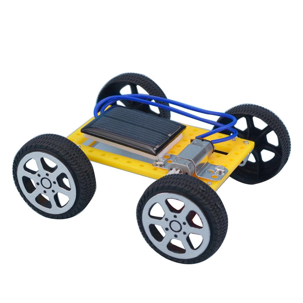 Mini Solar-Powered Car Gadget Small Solar Power Toy Car Educational Solar Powered Toy Kids Scientific Experiment Toy