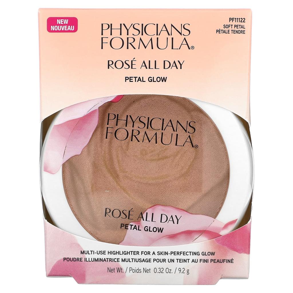 Rosé All Day Petal Glow, Multi Use Highlighter, Pf11122 Soft Petal, 0.32 Oz (9.2 G)