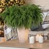Plastic Simulation Ceder Branches DIY Wreath Christmas Pine Stem  Christmas