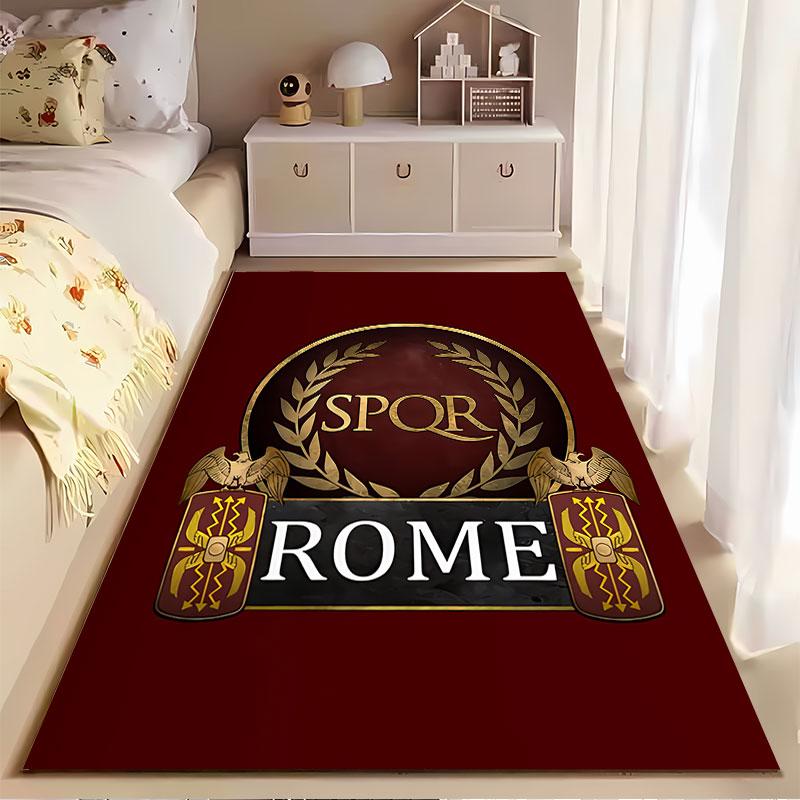 Ancient Roman SPQR Emblem Carpet suitable as a non-slip mat for the living room or bedroom sofa