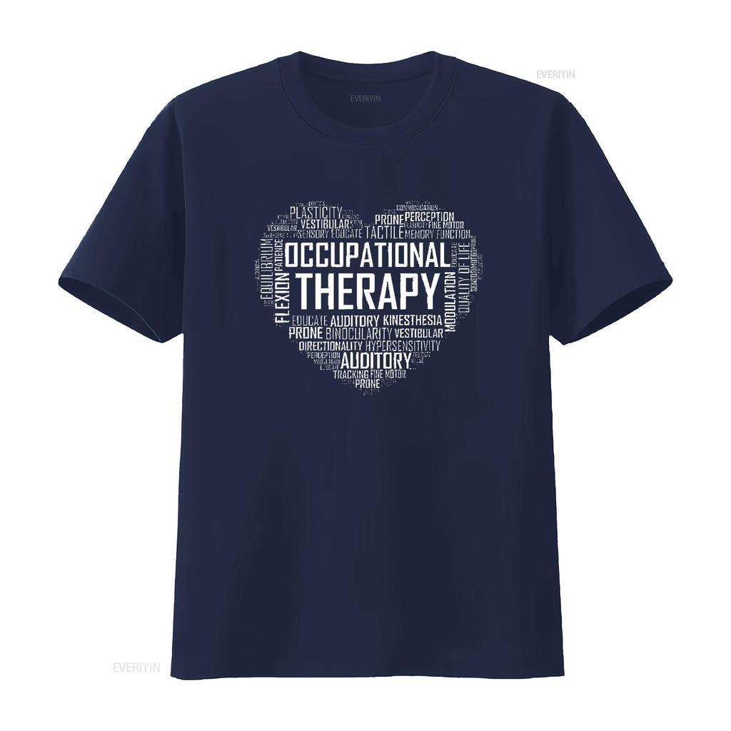 Женская футболка OT Occupational Therapy Месяц терапевта Черная Средняя винтажная стираная мягкая универсальная стильная топ для повседневной носки