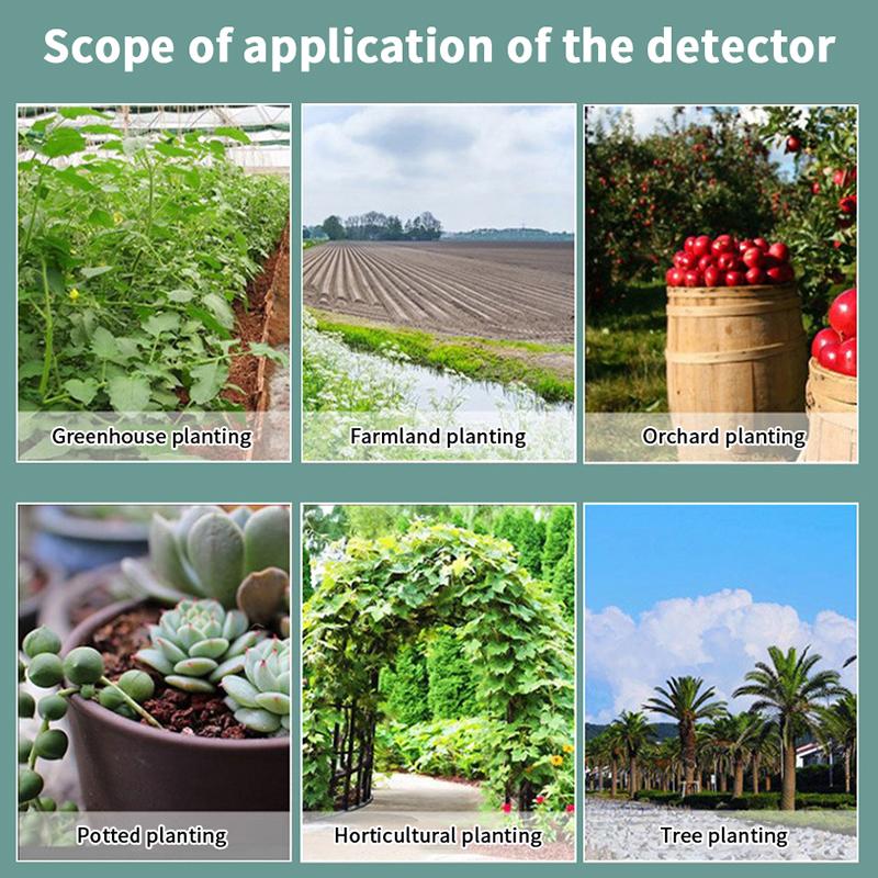 Plant Test Flower Instrument Tool 3 In 1 Soil Meter Moisture Light Ph Testers With 2 Probes Soil Monitor For Garden