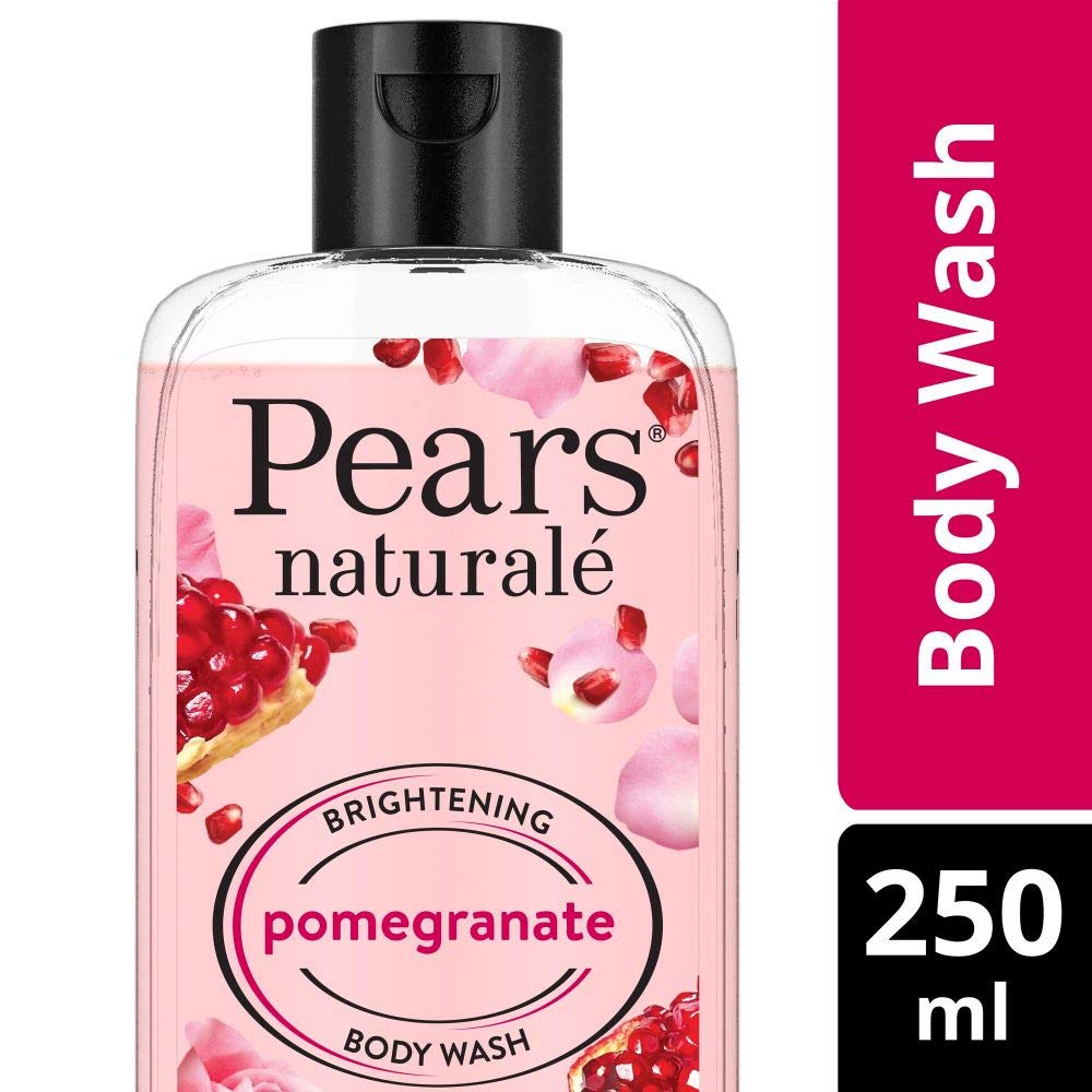 Pears Средство для мытья тела Naturale Brightening Pomegranate с глицерином, без парабенов, без мыла, экологически чистое, дерматологически протестировано, 250 мл