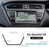 Для Hyundai I20 2015 2016 2017 2018 2019 2020 LHD RHD Настоящее Мягкое Углеродное Волокно Рамка Панели CD Центральной Консоли Автомобильные Аксессуары