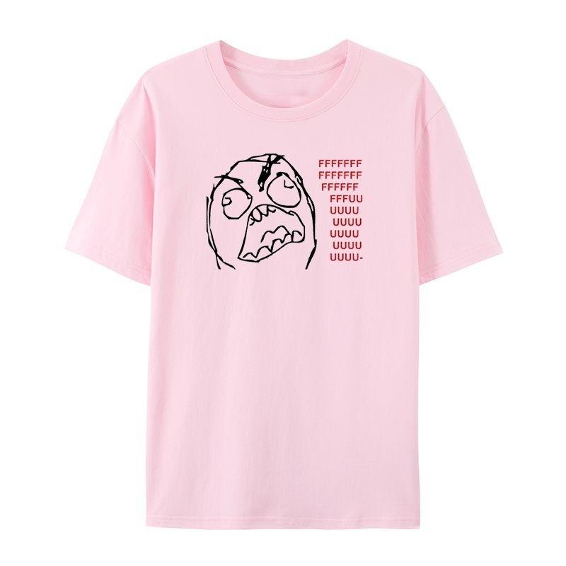 Interesting Emoji Round Neck T-shirt Suitable for Both Men and Women Loose and Versatile Short Sleeved Fashion Band Streetwear