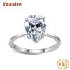 Tancise Classic стерлингового серебра 925 пробы кольцо с цирконом женские ювелирные изделия свадебное обещание вечерние подарок