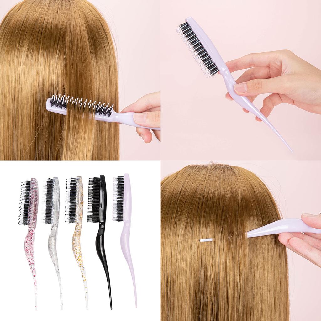 Fashion Hairdresser Detangling Comb Pointed Tail Pin Anti-static Hair Dye Style Rat Tail Brush Hair Styling Beauty Tools