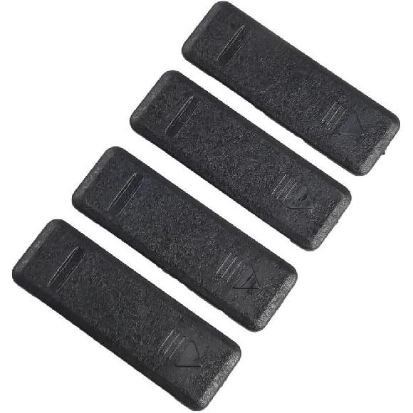 4Pcs/Set Roof Molding Cover Cap Replacement for Kia Soul 2014 2015 2016 2017 2018 2019 87214-B2000 | Left Right Side, Black, Clip-On, Plastic
