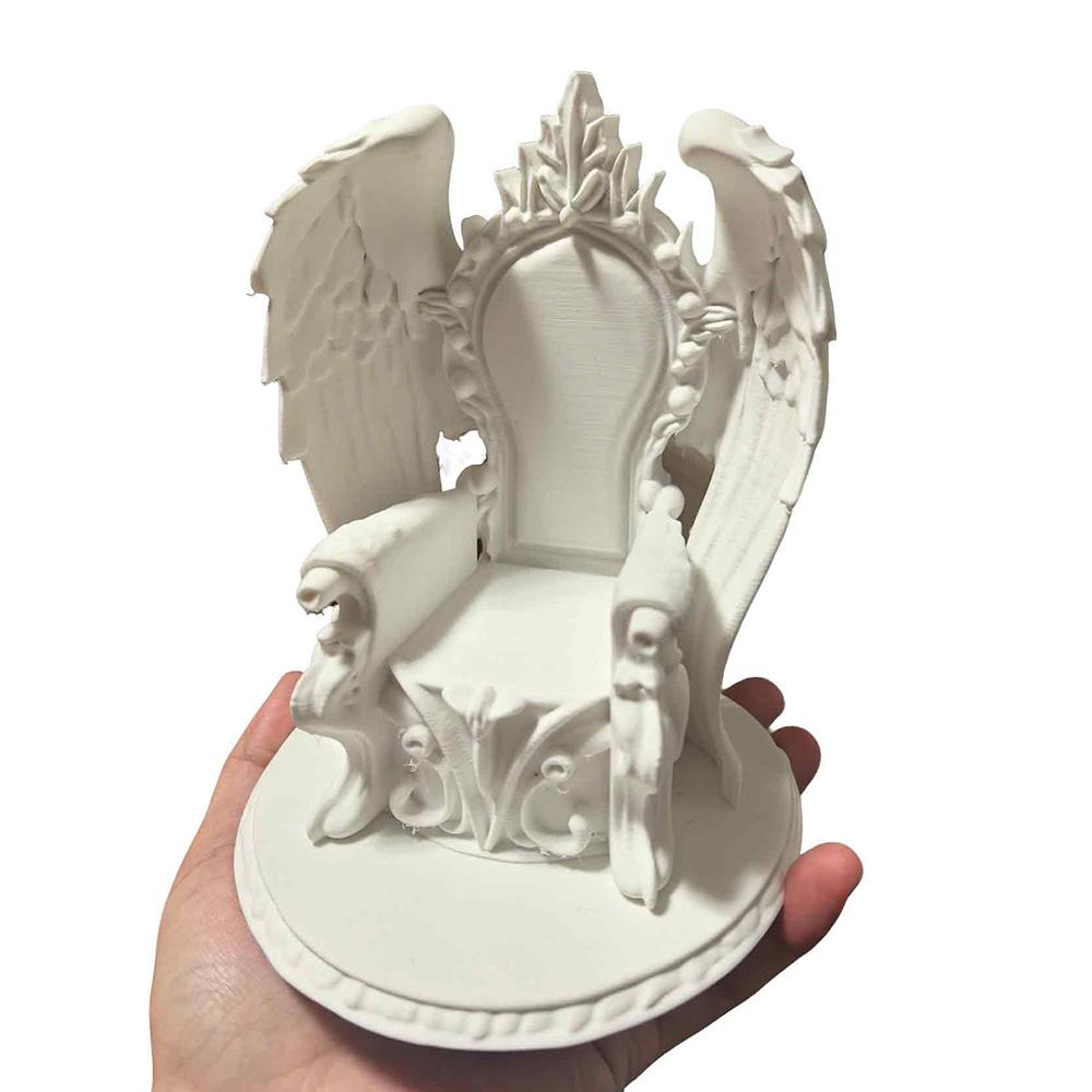 3D-печатный Трон Ангелов с Крыльями для Кук BJD Масштаба 1/12 Домашние Аксессуары Эстетичный Декор Комнаты