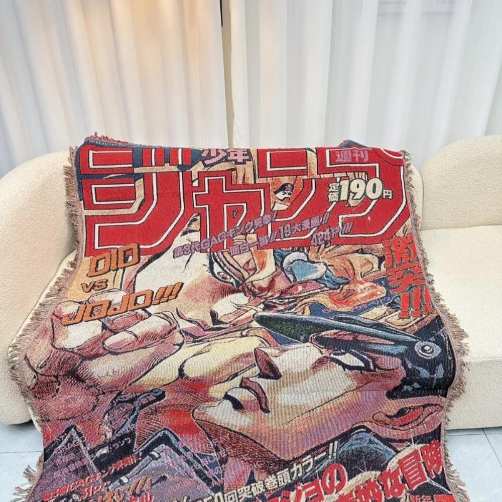 Аниме Dragon Ball One Piece Хлопковая Нить Текстильное Одеяло Повседневное Одеяло Одеяло для Изголовья Кровати Декорация Чехол для Дивана Декоративный Ковер