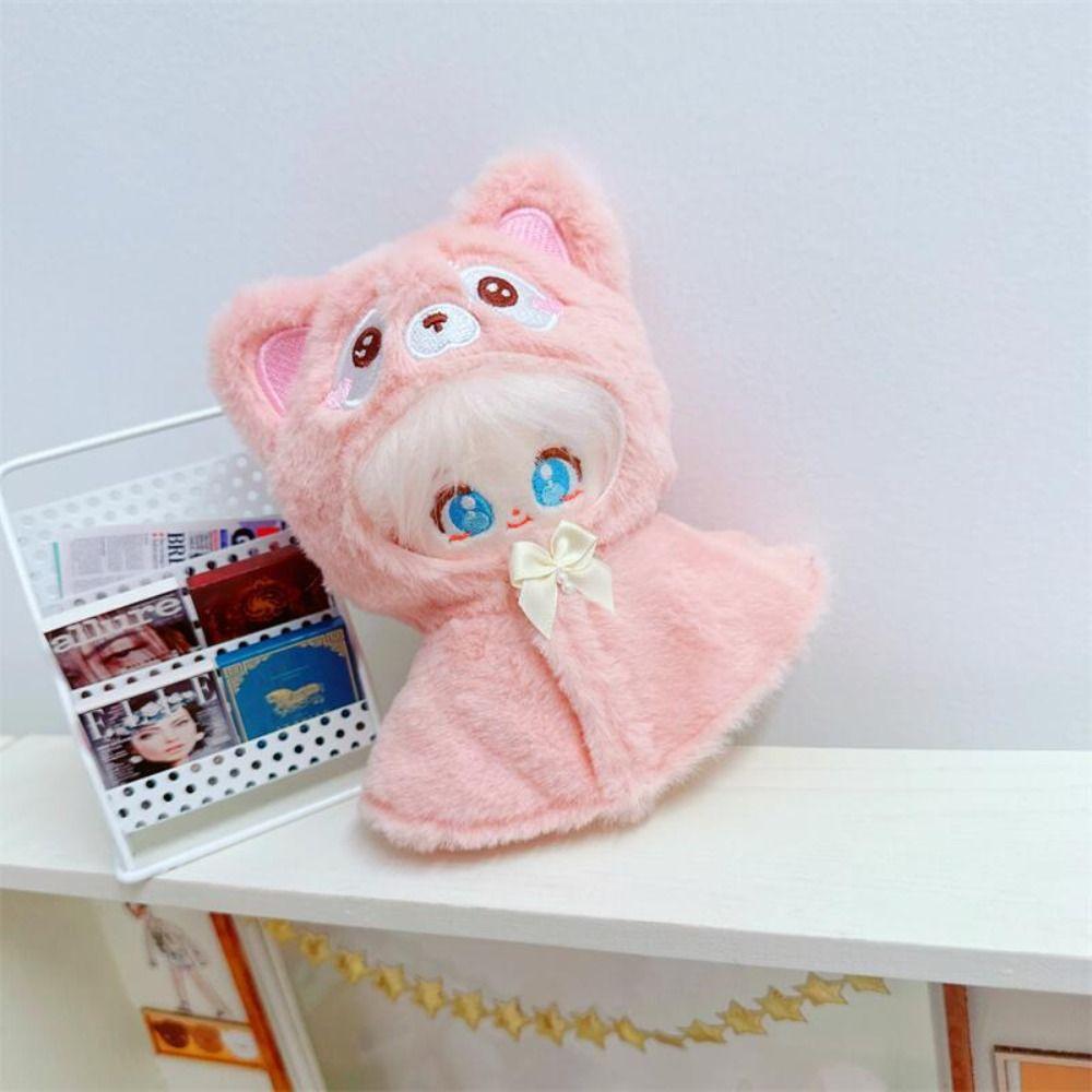 Plush Stuffed 10CM Doll Clothes Soft Plush Cape Outfit No Attributes Dolls Clothes  Kids