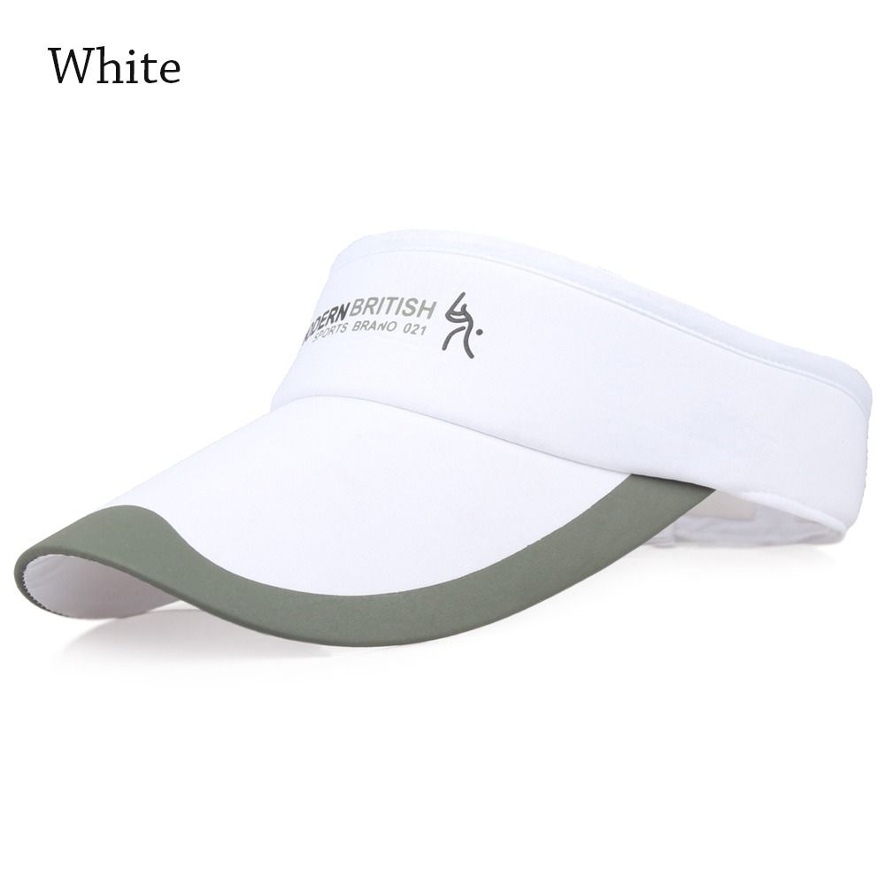Spring Summer Tennis Golf Running Adjustable Sun Cap Sun Protection Visor Cotton Sunscreen Hat
