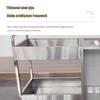 Sule Stainless Steel Waste Collection Cart