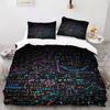 Equation - Комплект пододеяльников с цифровой печатью - Полиэстер - Декор спальни - 1 покрывало + 2 наволочки (нет подушки)