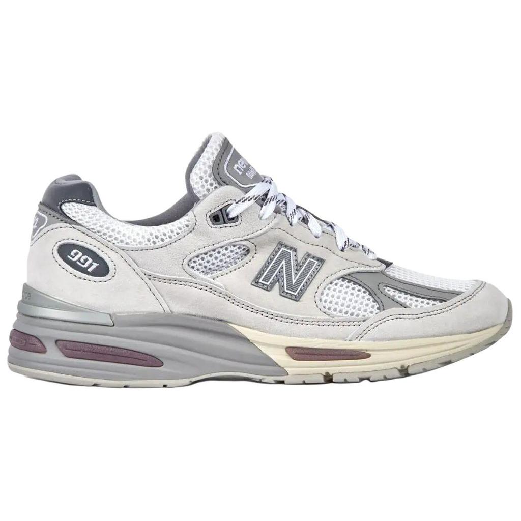 New Balance 991v2 Сделано в Великобритании Колокольчик Brilliant White Унисекс Кроссовки Brilliant-White Flint-Gray U991AC2
