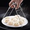 1-5PCS Stainless Steel Foldable Dish Clamp Anti-Scald Bowl Clip Plate Pot Gripper Kitchen Utensil Holder Kitchen Tool