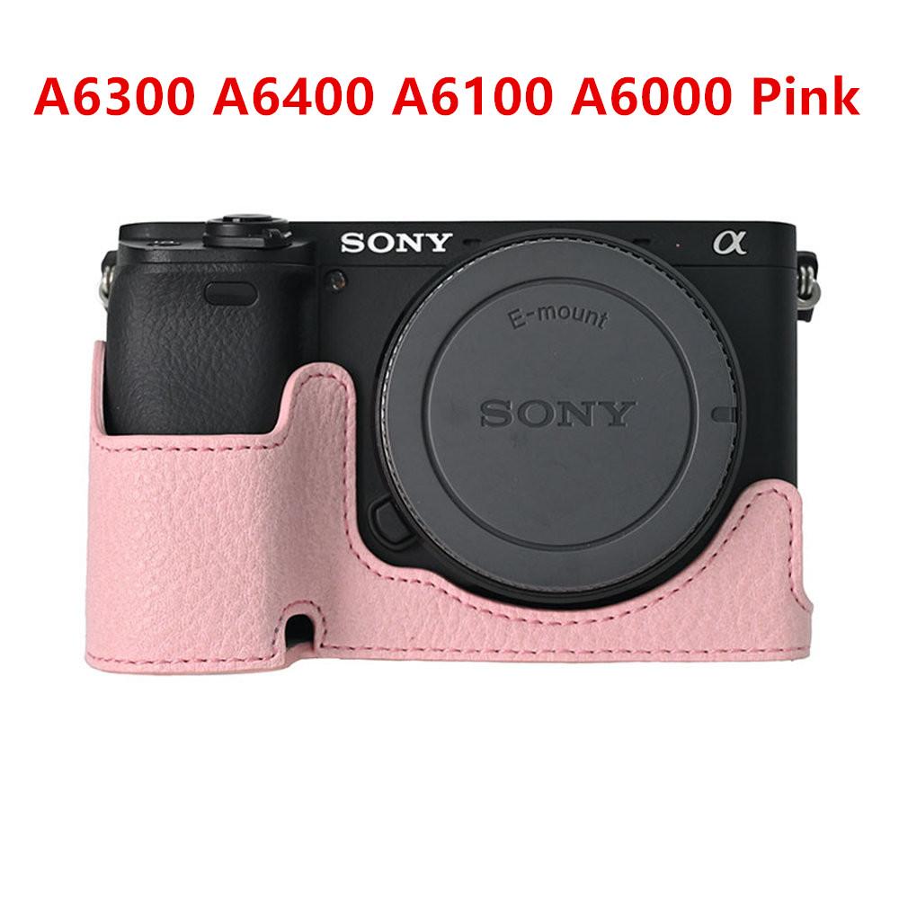 Получехол для камеры для Sony A6700 A6400 A6300 A6100 A6000 ZVE10 ZVE10II ZVE10M2 A7R5 A7CII A7C2 Крышка с открывающимся дном Искусственная кожа