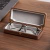 Magnetic Buckle Wood Eye Glass Holder Large Capacity Walnut Wood Storage Box  Daily