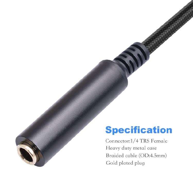 6.35 Female Connector to XLR Male Plug Adapter Cord Line for Mixing Console Mic