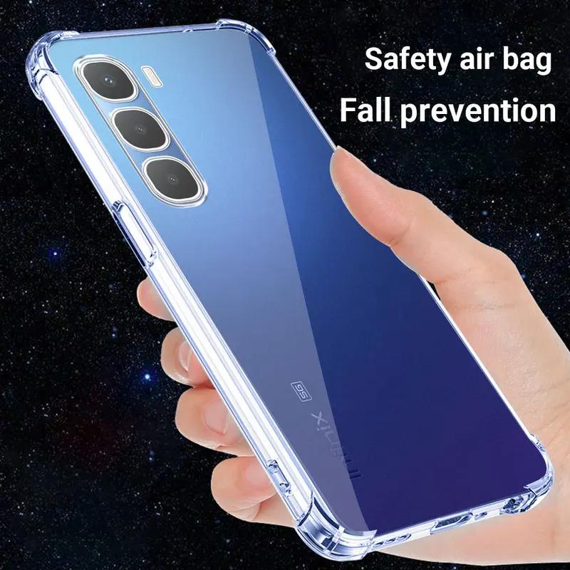 For Infinix Hot 60 Pro Plus + 60i i Hot60 Hot60i Hot60Pro Hot60ProPlus Case Silicone Soft Phone Cases Airbag Transparent Cover