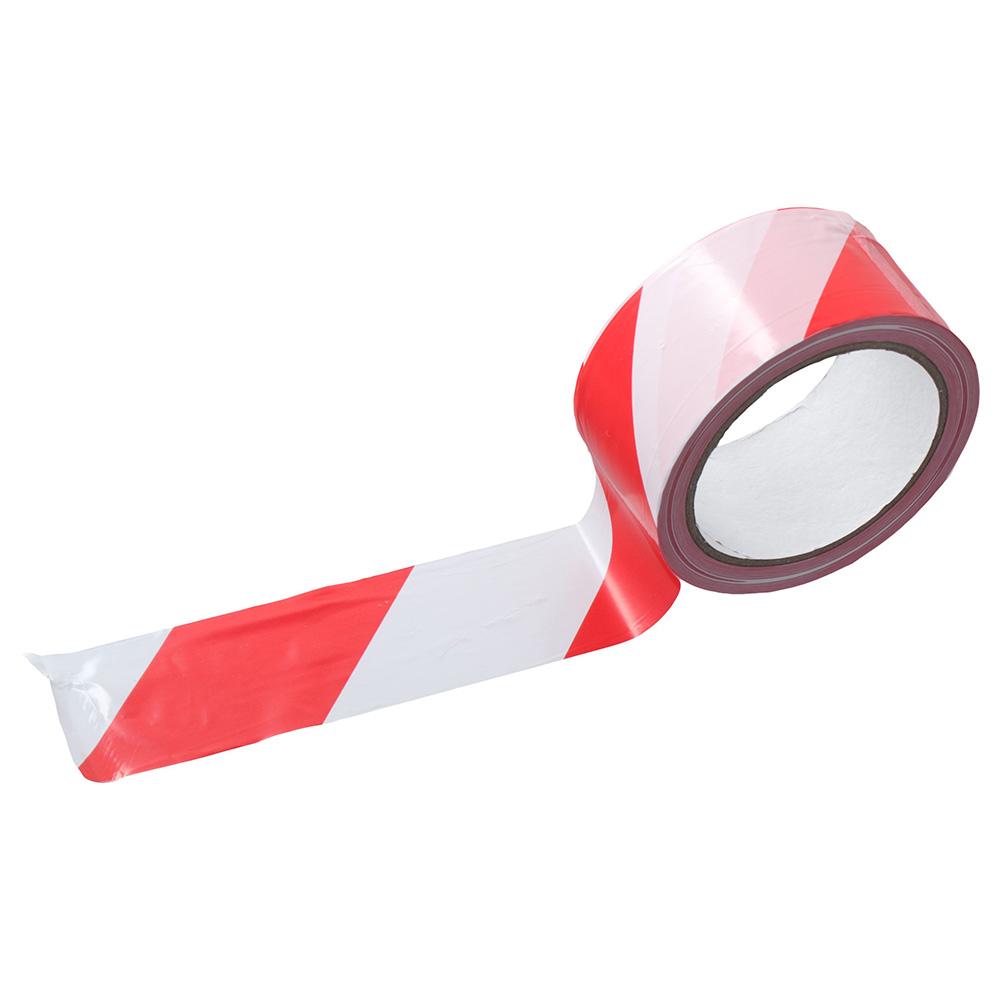 Construction Barrier Tape Non-Adhesive Red White Barricade Tape Safety Warning Tape Caution Tape