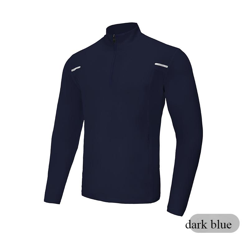 Мужская одежда с длинными рукавами, быстросохнущая, для занятий фитнесом на открытом воздухе, футболка, высокоэластичная, спортивная футболка с полумолнией