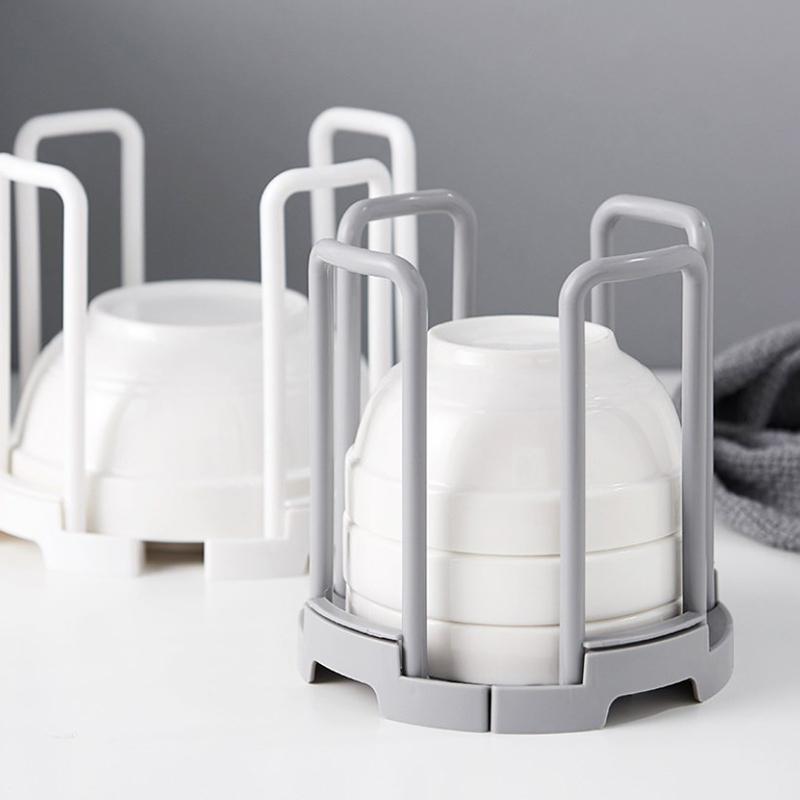 Выдвижной настольный держатель для чаши, кухонный органайзер, пластиковая полка для слива воды, полка для шкафа, стеллаж для хранения посуды, инструмент для хранения тарелок