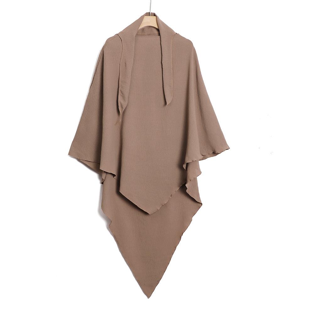 2025 Ледяной шелк Мятый Женский платок на голову Ближний Восток Индонезия Малайский Хиджаб Шарф Шаль Партия