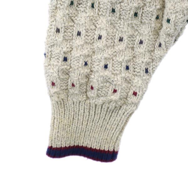 STJOHN’sBAY 90-е Сделано в США Старый Хлопковый свитер с длинным рукавом L Серый трикотаж Мужской Б/у