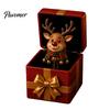 Unique Christmas Gift for Adults Magic Pop-Up Box, Cute Reindeer Santa Claus Gingerbread Prank Entertaining Gag Present Reusable Spring-Loaded