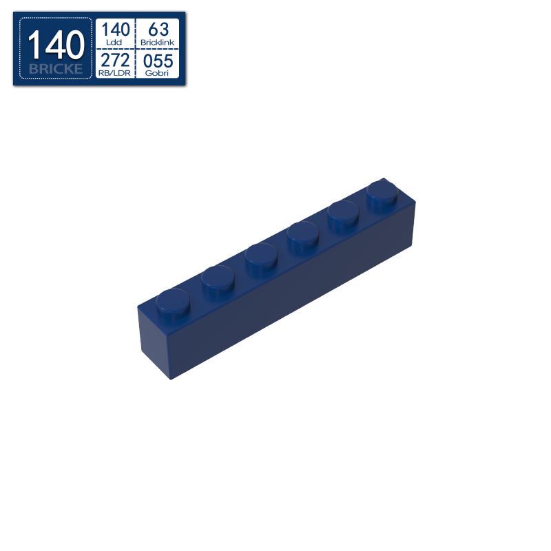 BRICKE 1x6 Brick Compatible with Lego 3009 3067 MOC Loose Parts Building Blocks