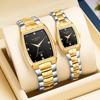 Wlisth S966 Классические Квадратные Часы Простые Кварцевые Модные Парные Часы Отображение Даты Люминесцентные Стальной Браслет Часы для Влюбленных