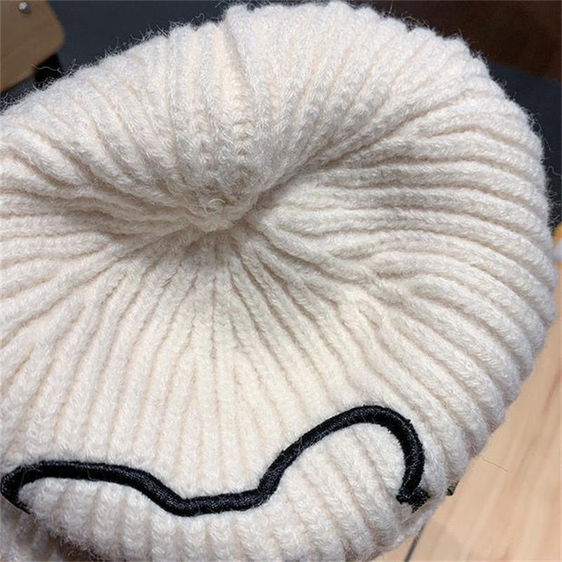 Kids Hats 2024 Boys Girls Hat Winter Baby Knitting Cute Bear Pattern Caps Fashion Keep Warm Beanie Cap Kid Accessories 0-6Years